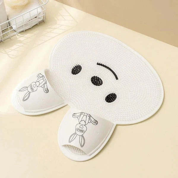 Cleaning Mat for Feet with Non-Slip Suction Cups – Rabbit Shape