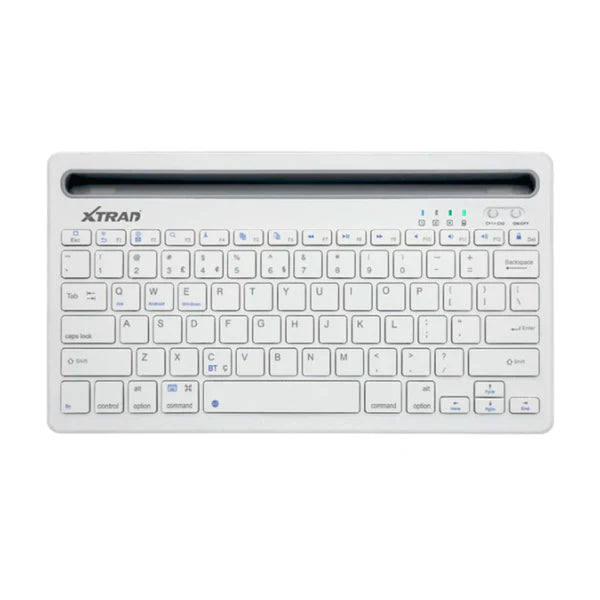 Rechargeable Dual Connect Bluetooth Keyboard with Stand